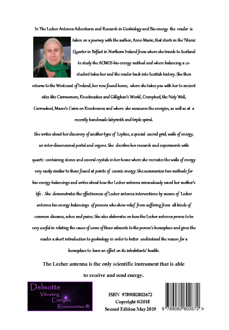 BACKCOVER THE LECHER ANTENNA ADVENTURES AND RESEARCH