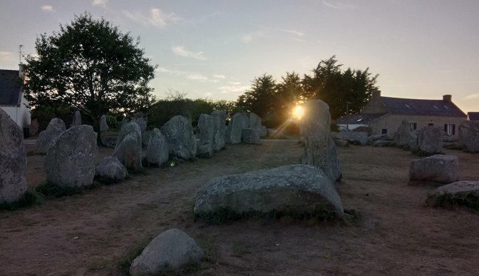 Erdeven alignments near Carnac Brittany