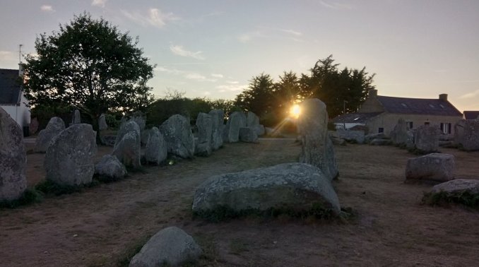 Erdeven alignments near Carnac Brittany